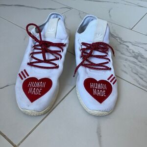 Adidas Pharrell Williams Human Made x Tennis Hu 'Love' sneaker size men's 11